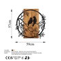 Wallity Couple Birds Escultura de Pared en Nogal y Negro